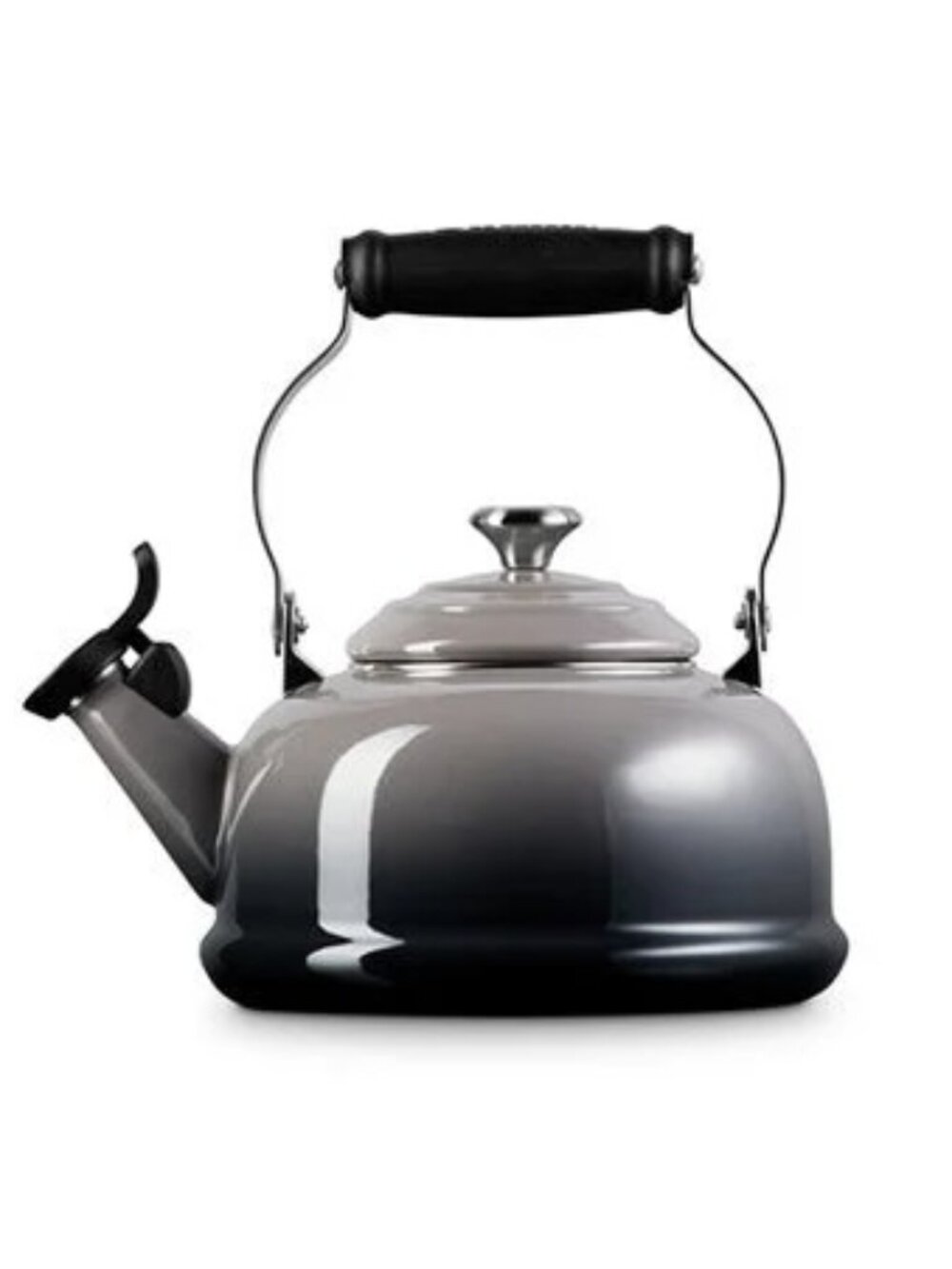 New! Le Creuset Classic Whistling Tea Kettle - 1.6L - Flint (Gray Ombre)